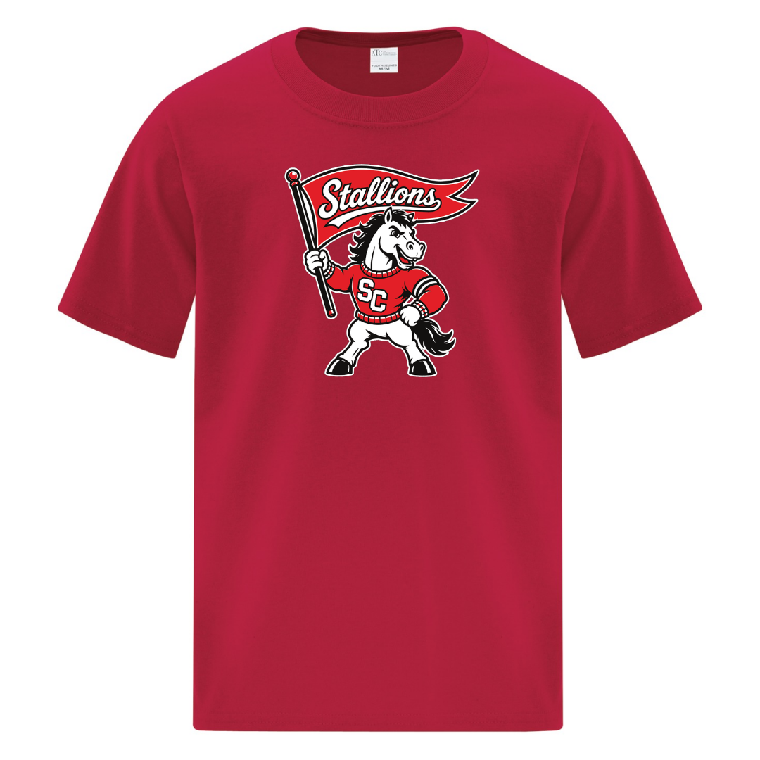 Cotton T-Shirt - Mascot Logo - Youth