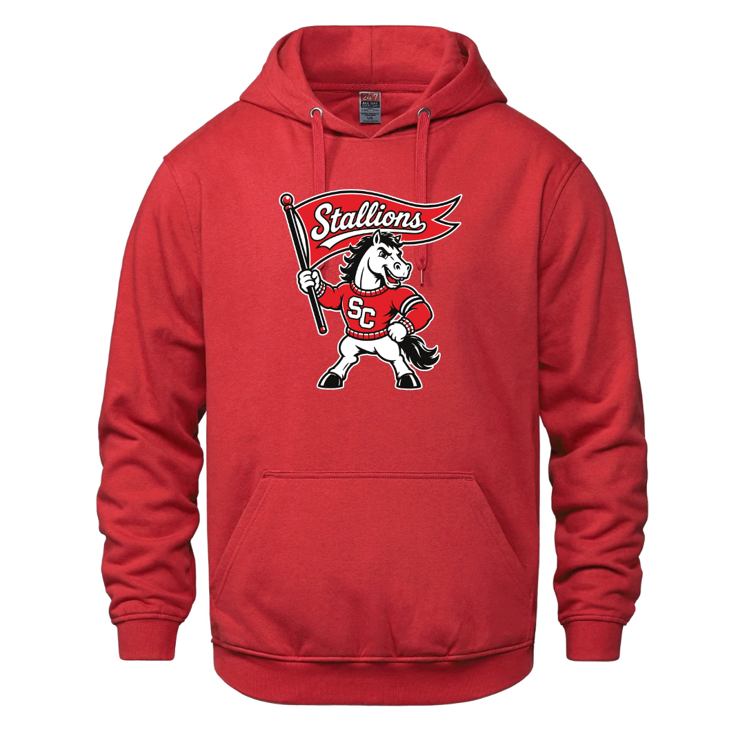 Cotton Fleece Hoodie - Mascot Logo