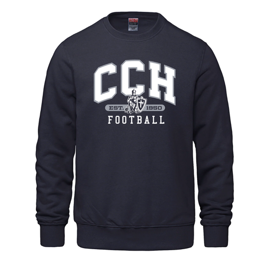 Cotton Crewneck - Sewn/Embroidered Logo