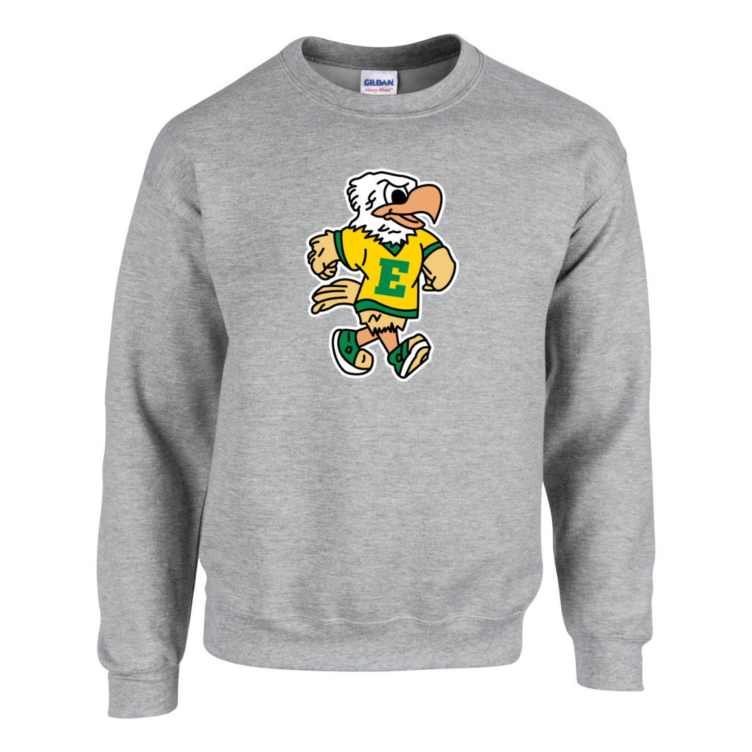 Fleece Crewneck - Mascot Logo - Youth