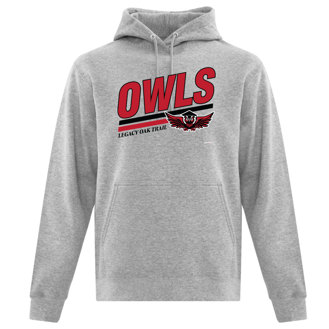 Cotton Hoodie - Owls Logo - Youth
