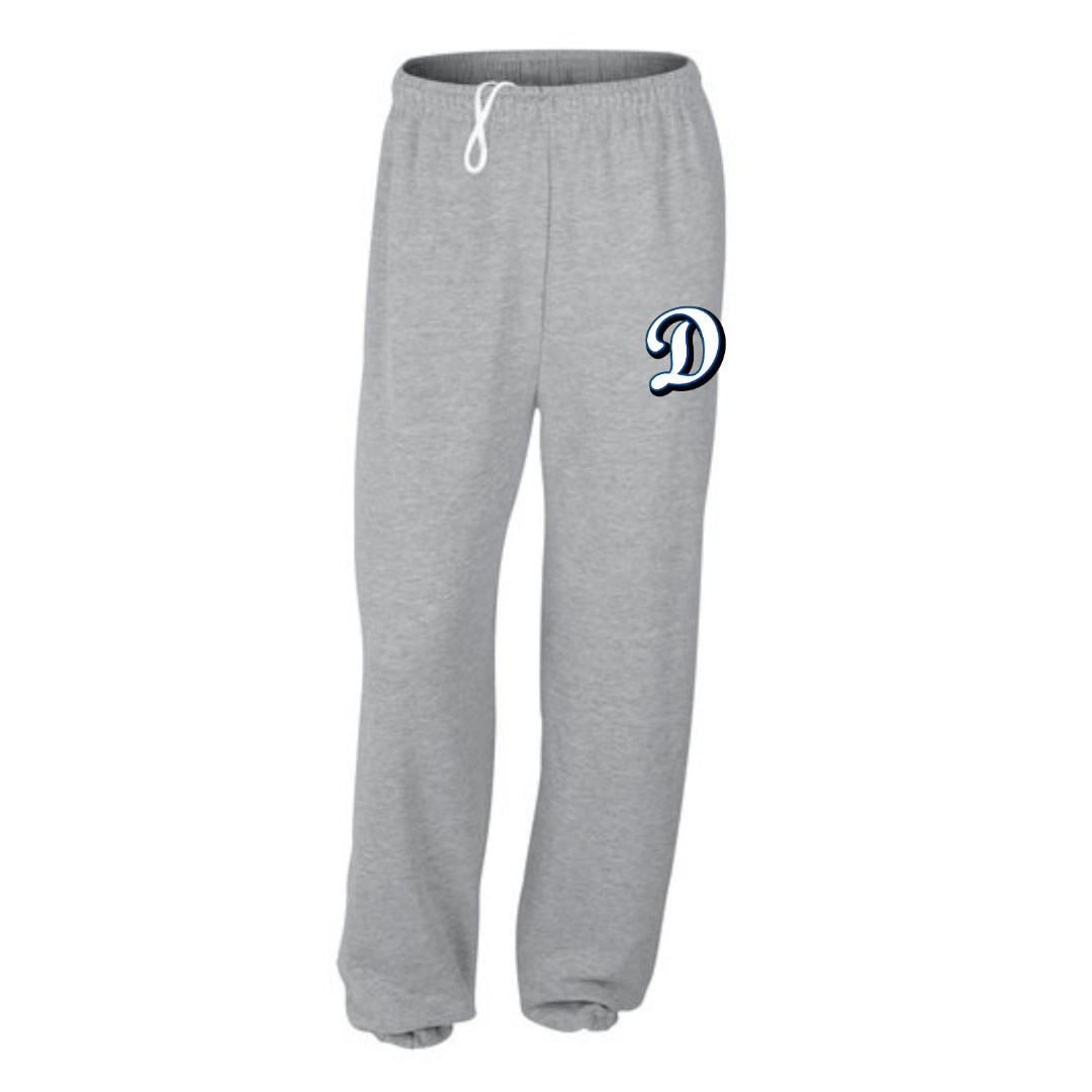 Cotton Sweatpants - 'D' Logo - Youth