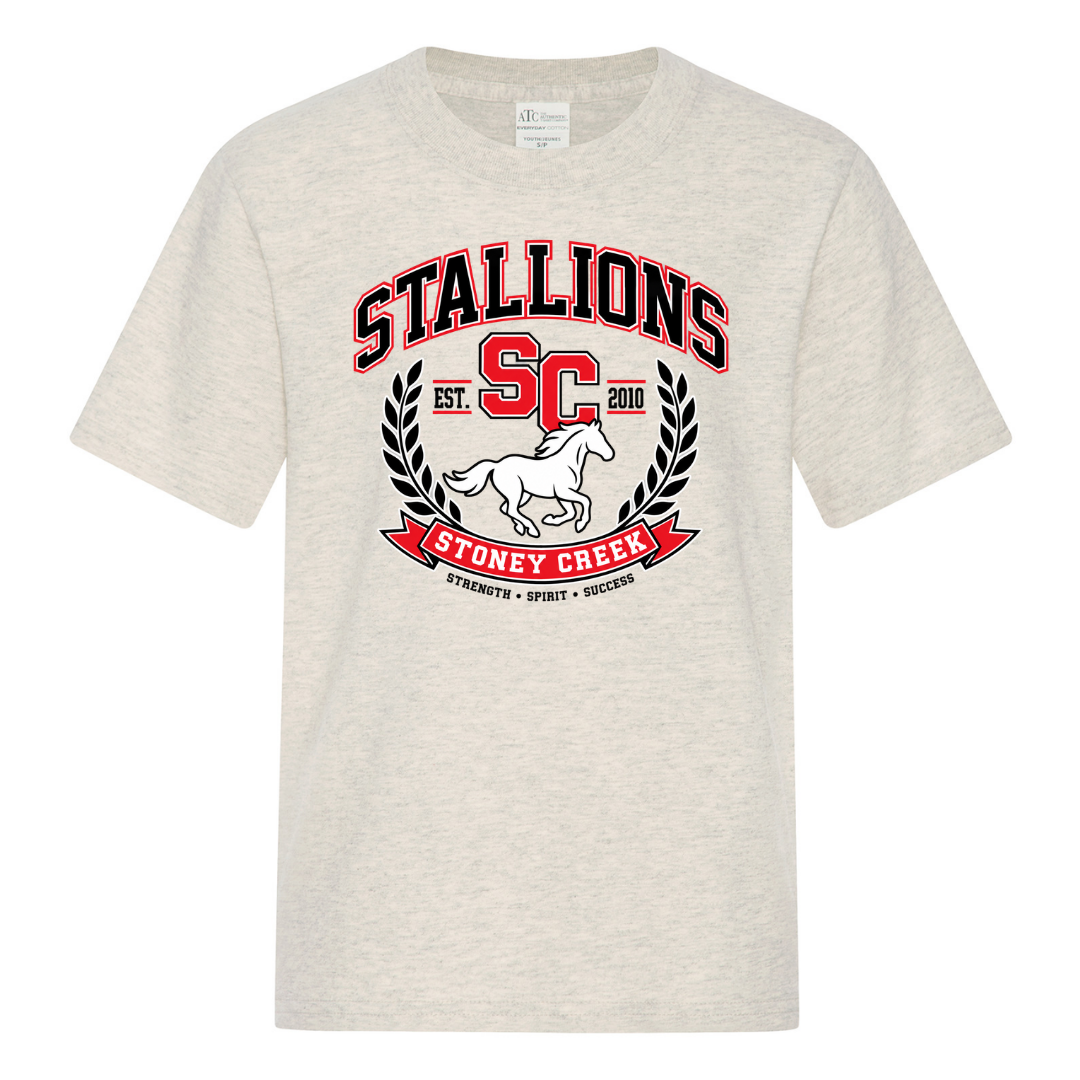 Cotton T-Shirt - Banner Logo - Youth