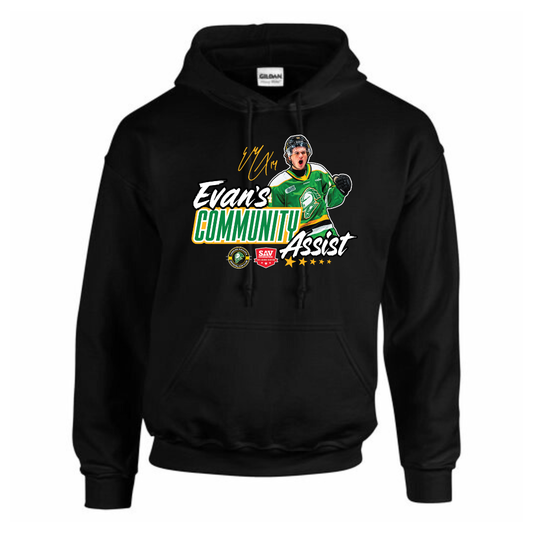 Cotton Hoodie - Evan's Community Assist