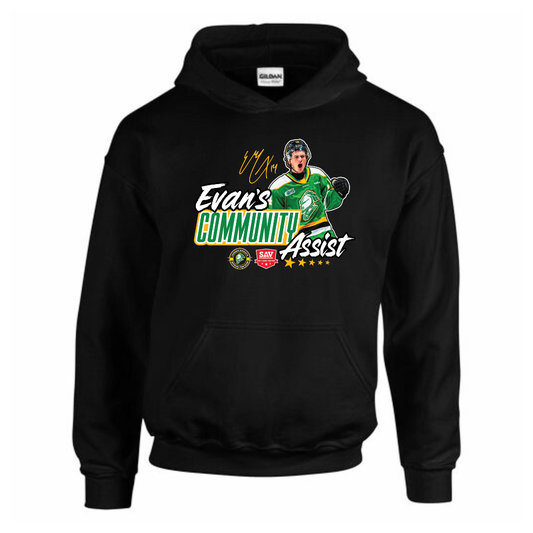 Cotton Hoodie - Evan's Community Assist - Youth
