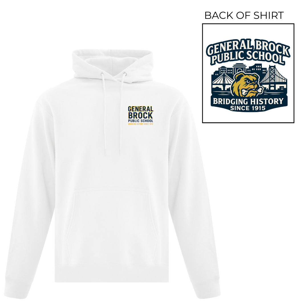 Cotton Hoodie - Back Logo - Youth