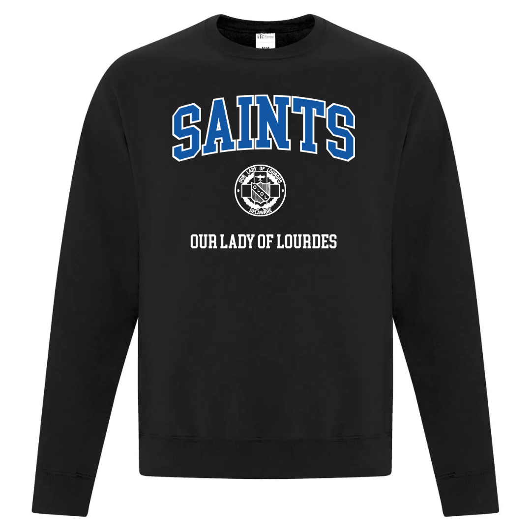 Cotton Crewneck - Varsity Logo - Youth