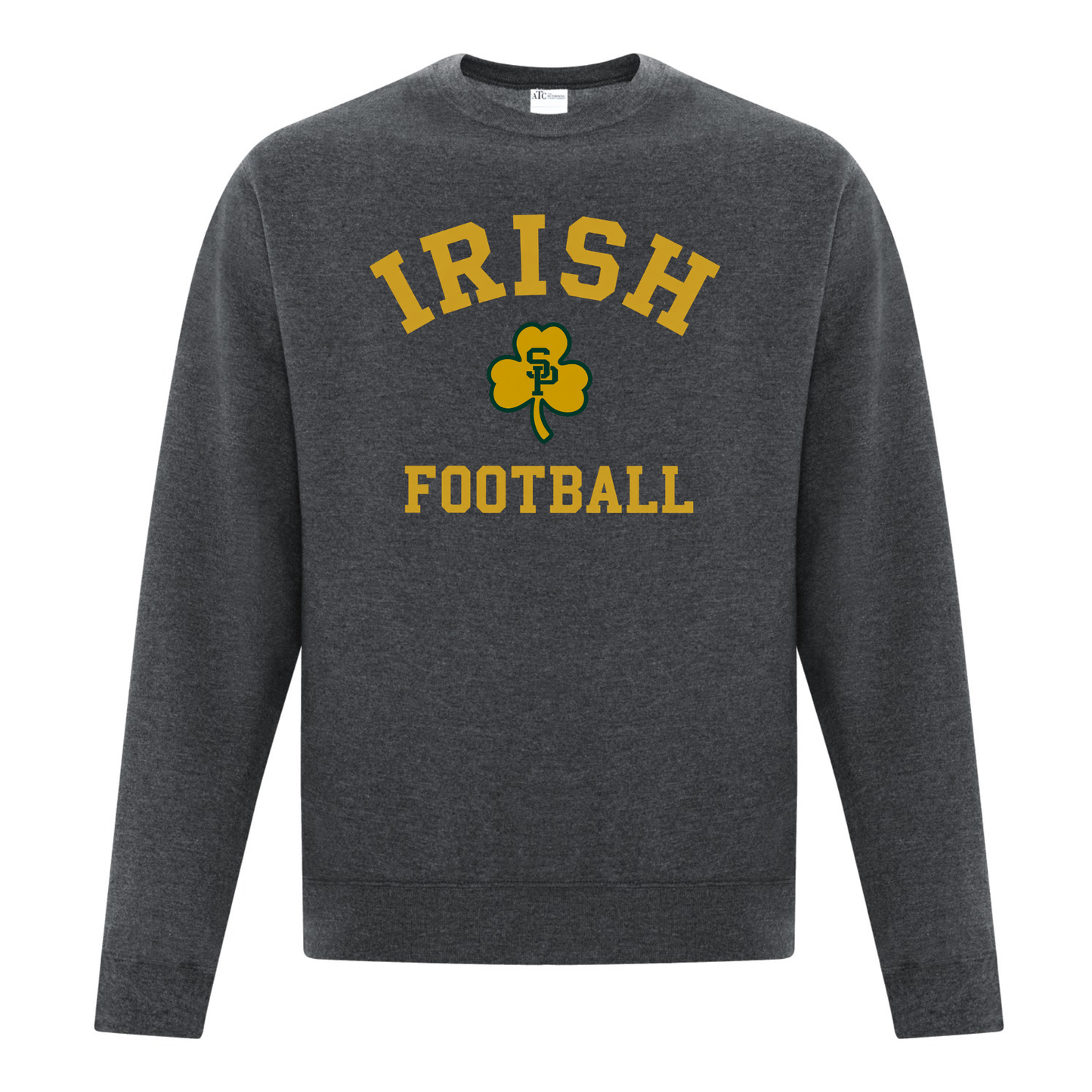 Cotton Fleece Crewneck - Sewn/Embroidered Logo