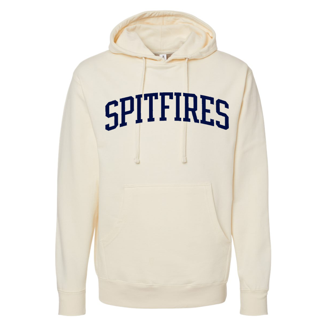 Cotton Fleece Hoodie - Arched Text