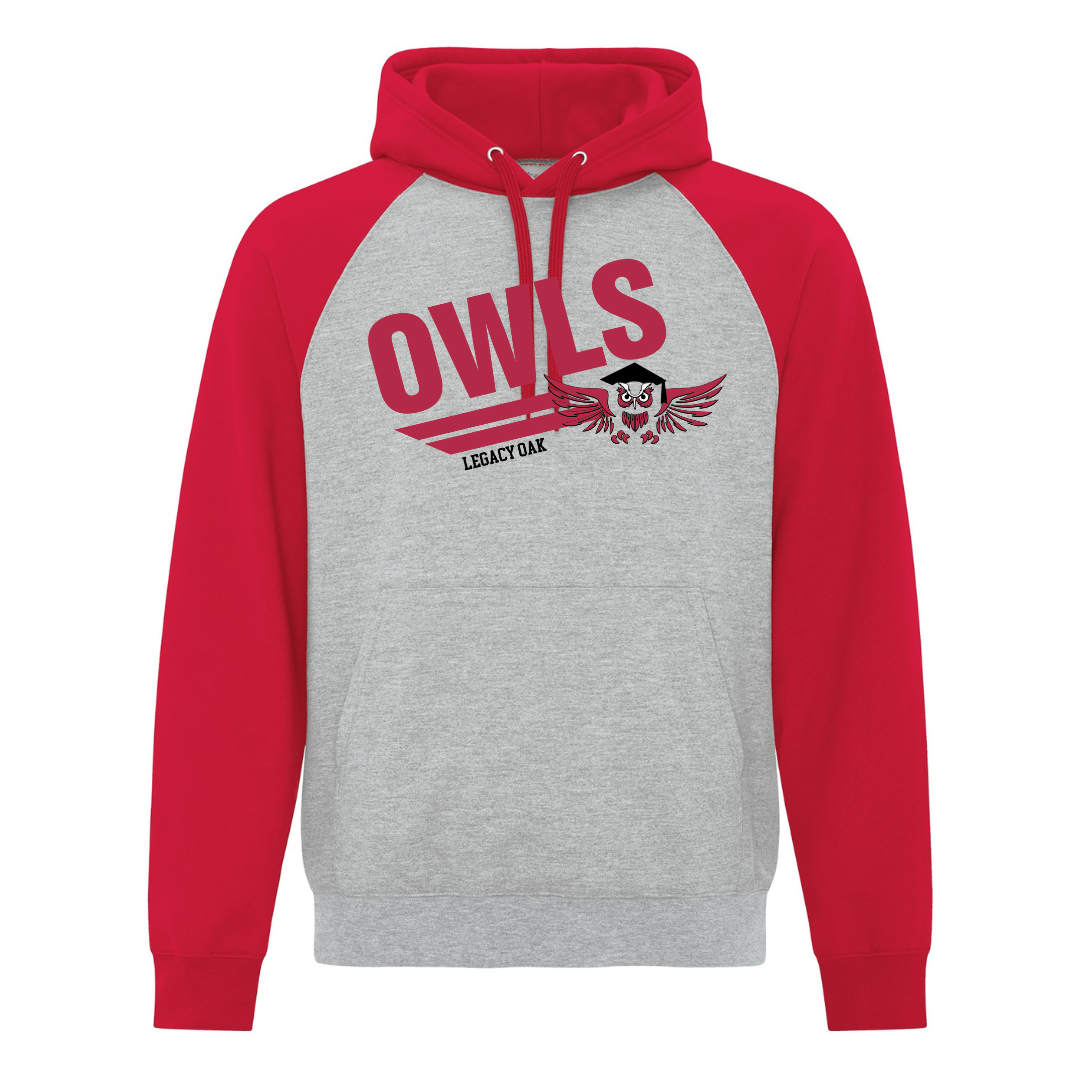 2 Tone Hoodie - Owls Logo