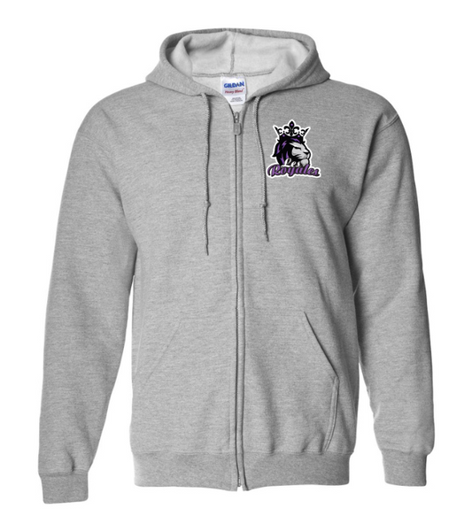 Cotton Fleece Full Zip Hoodie - Youth
