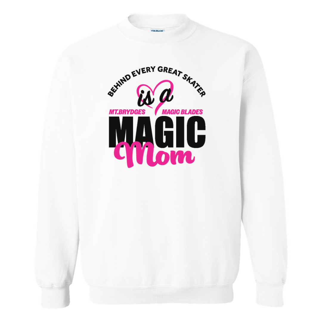Cotton Fleece Crewneck - Magic Mom/Dad