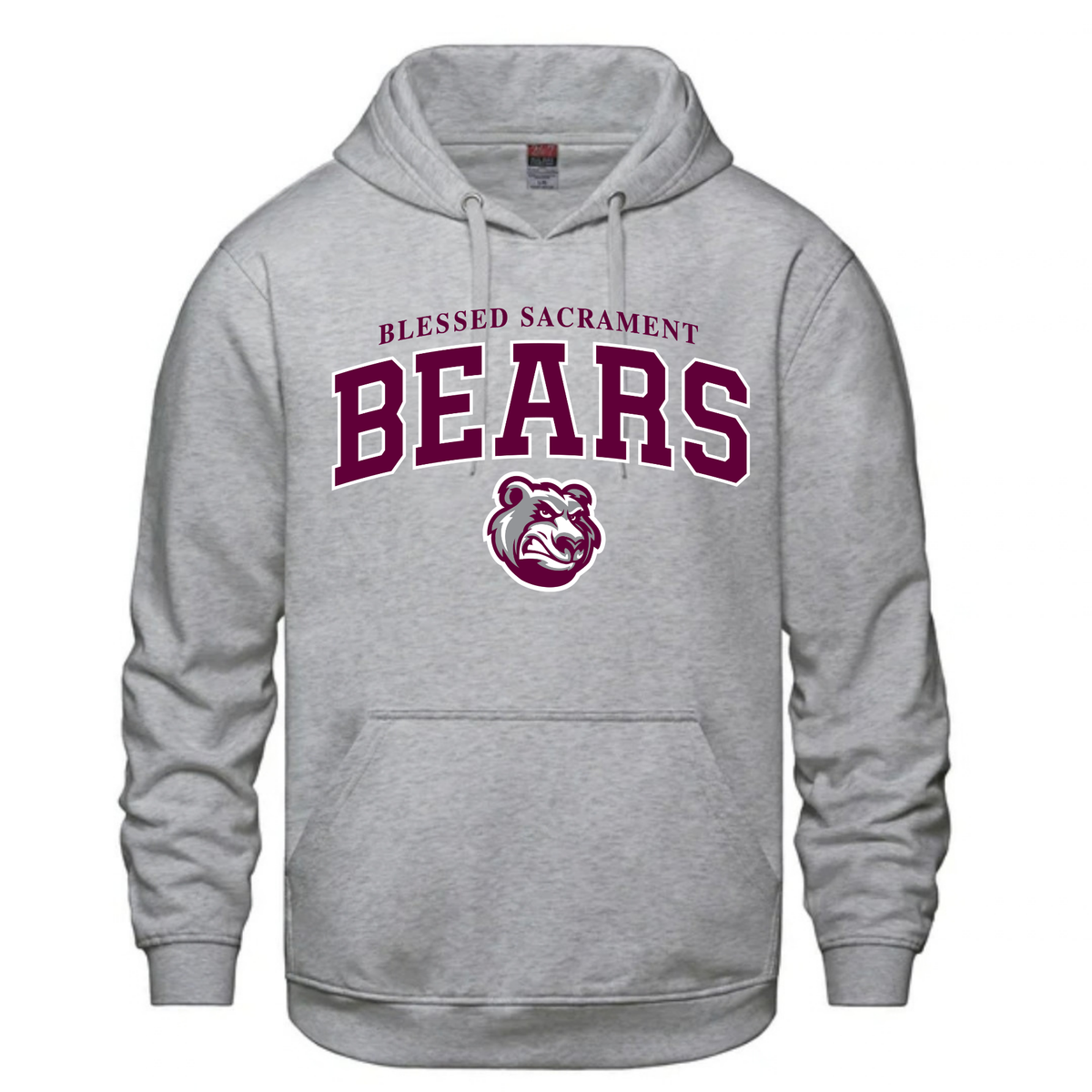 Cotton Fleece Hoodie - Sewn/Embroidered Logo