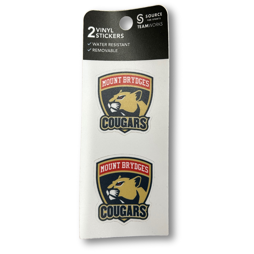 Cougars Helmet Sticker 2 Pack