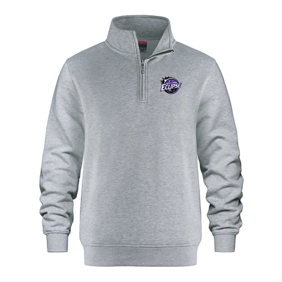 Cotton Fleece 1/4 Zip — Athletic Grey Heather