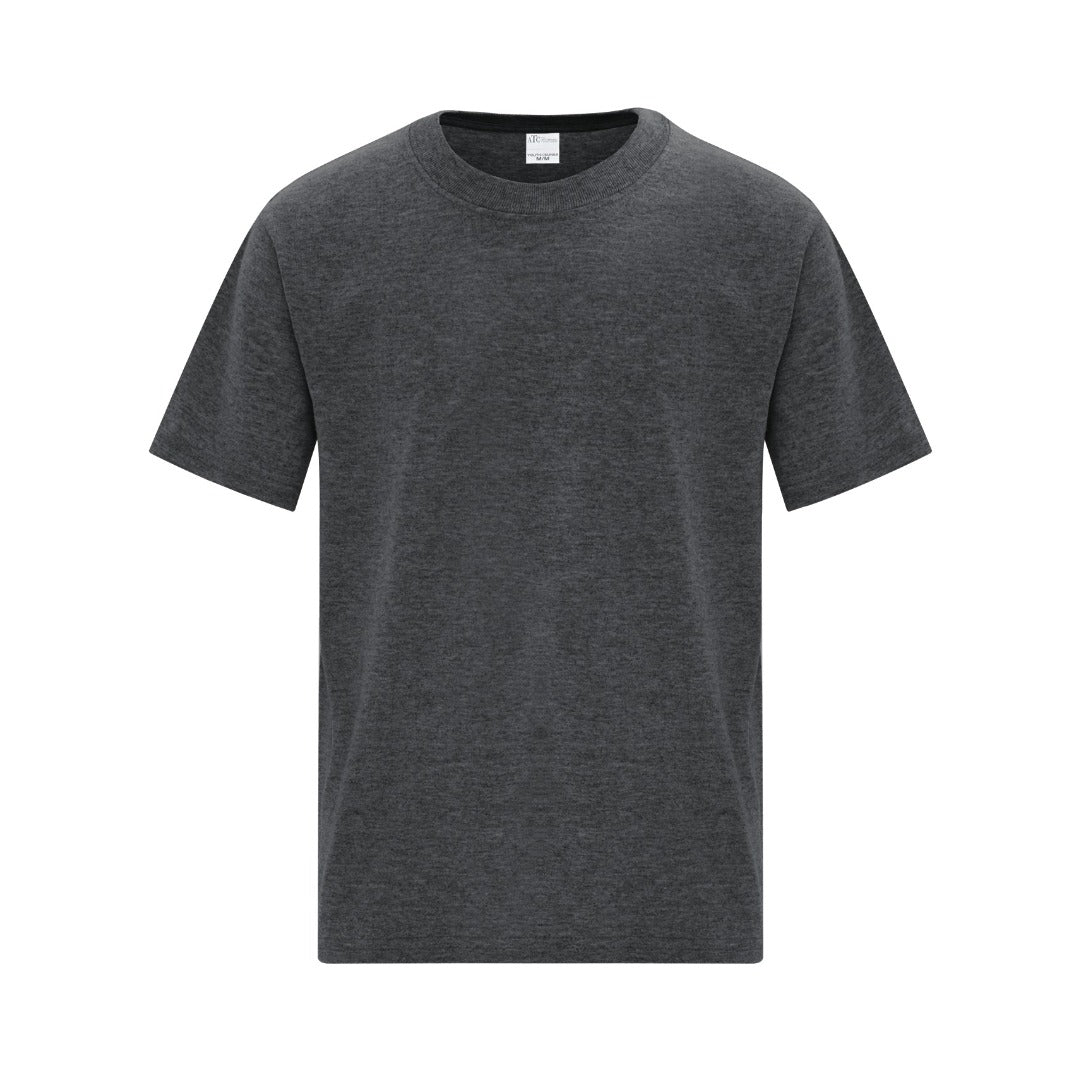 Cotton T-Shirt - Youth — Dark Heather Grey