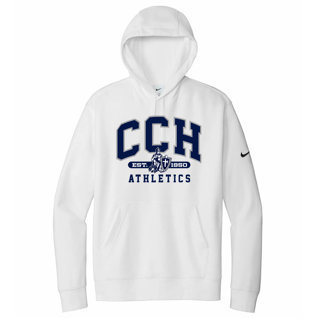 Club Fleece Hoodie - Sewn/Embroidered Logo