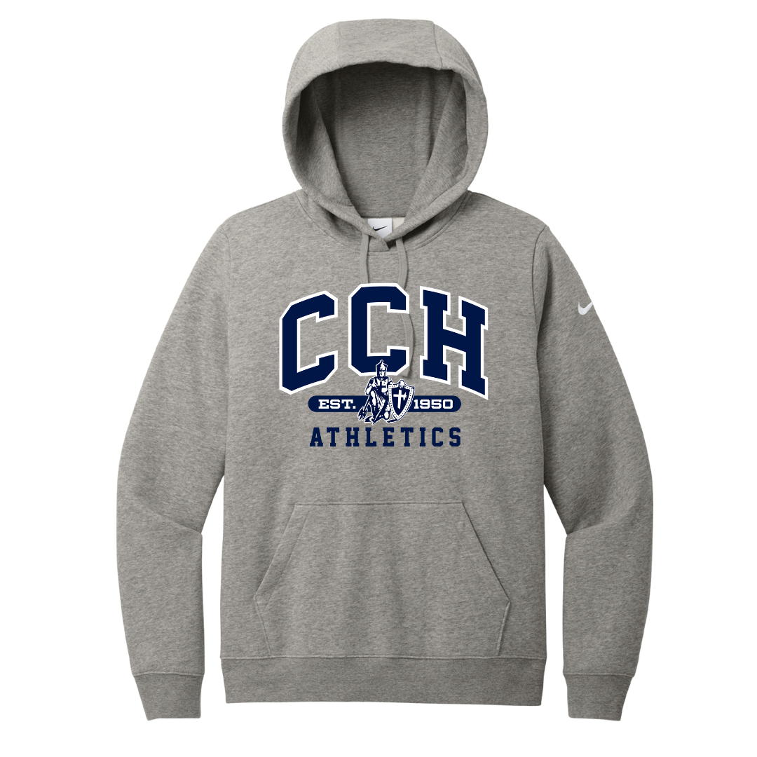 Club Fleece Hoodie - Sewn/Embroidered Logo