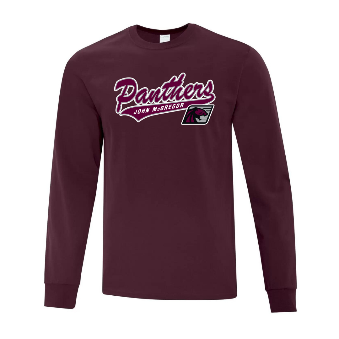Cotton Longsleeve - Screenprint Logo - Youth