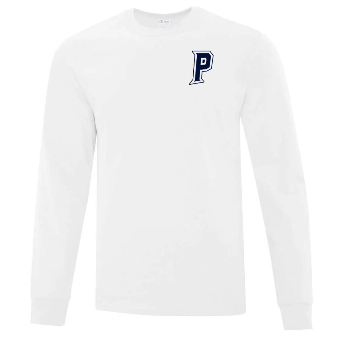 Cotton Longsleeve - Letter Logo - Youth