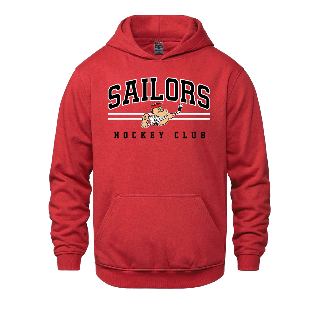 Cotton Fleece Hoodie - Text Logo - Youth