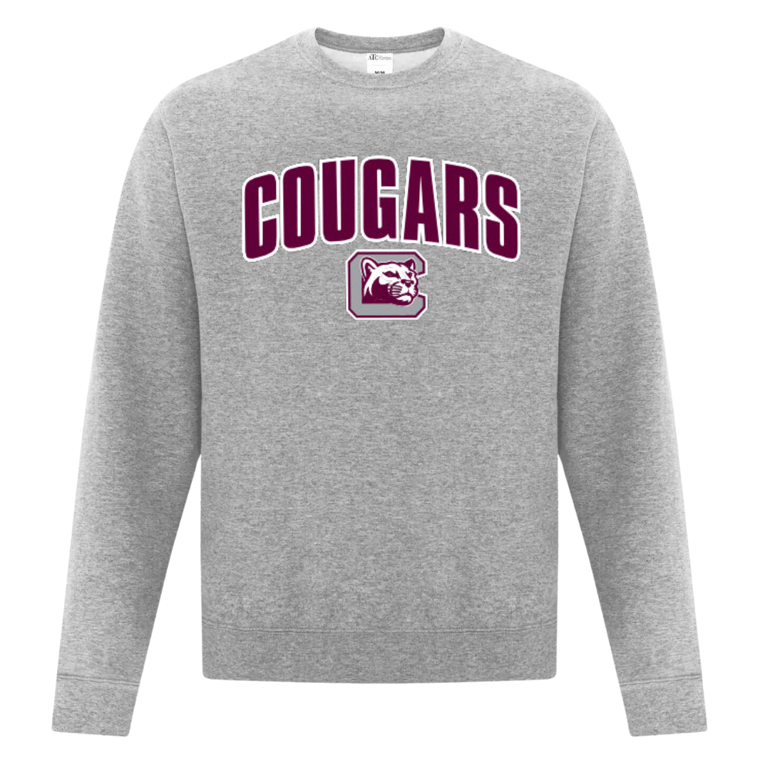 Cotton Fleece Crewneck - Youth - Sewn/Applique