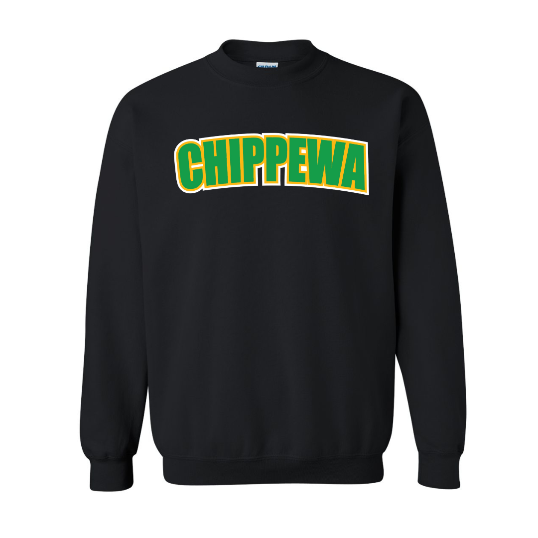 Fleece Crewneck - Applique Sewn Text