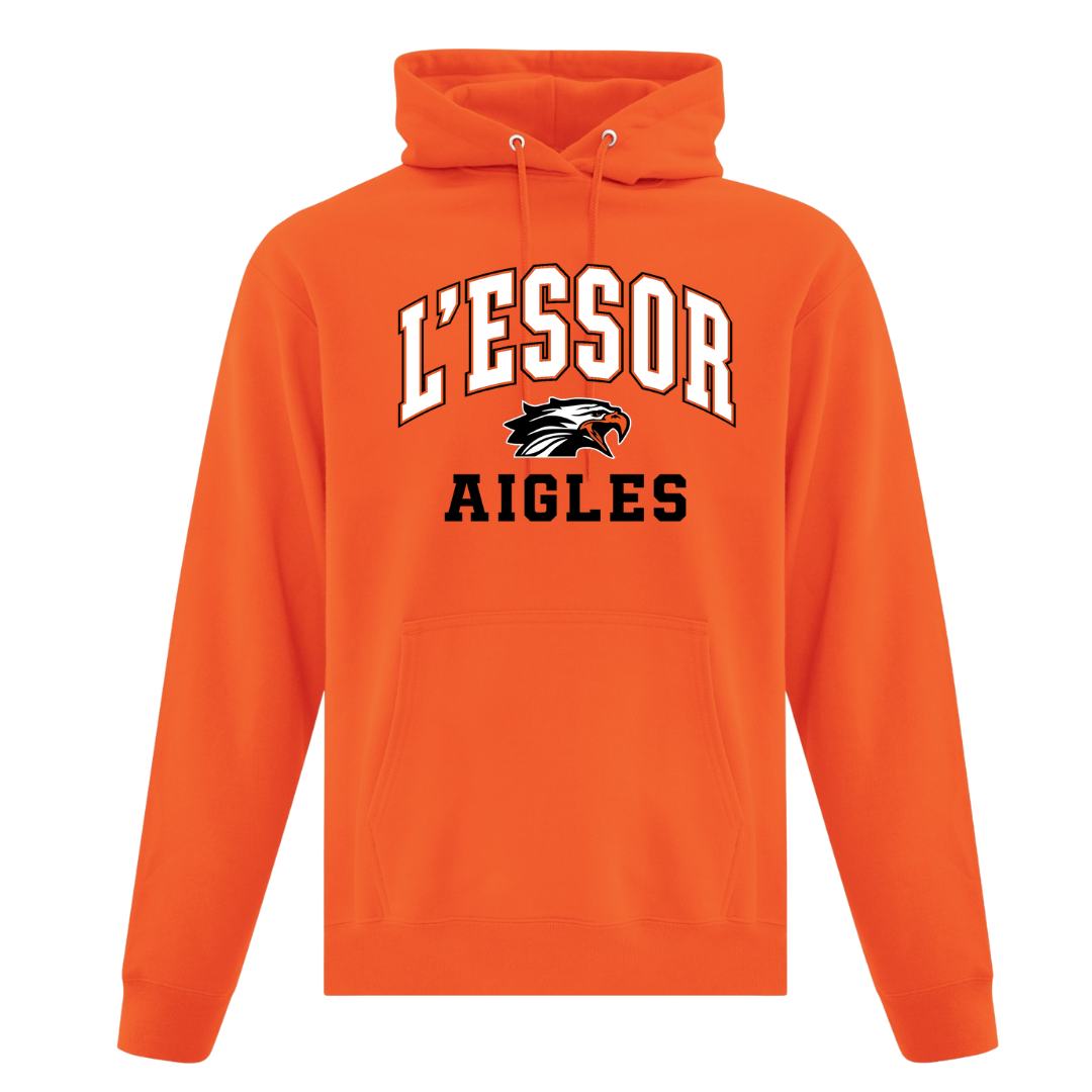 Cotton Fleece Hoodie - Varsity Logo Sewn