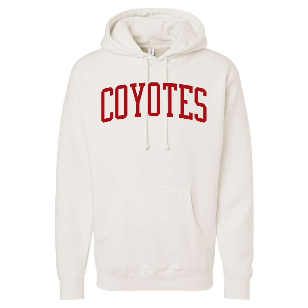 Cotton Fleece Hoodie - Twill Text Logo