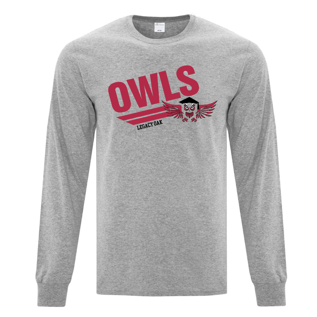 Cotton Longsleeve - Owls Logo
