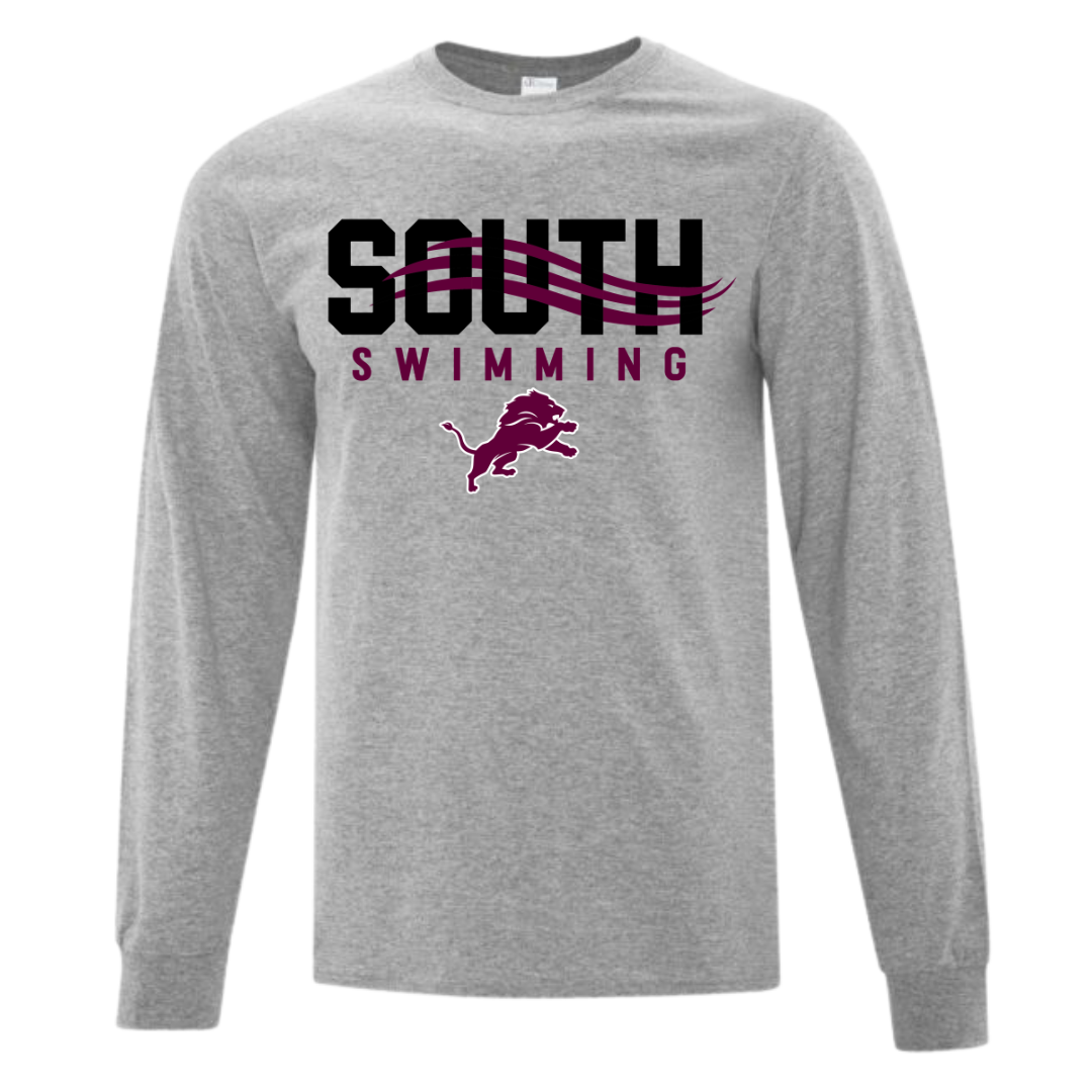 South Swimming Cotton Longsleeve - Athletic Grey