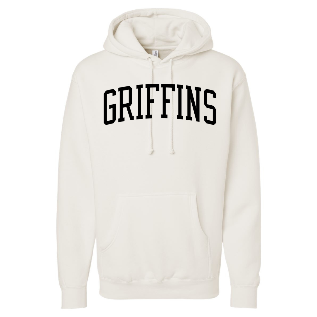 Cotton Fleece Hoodie - Twill Text Logo