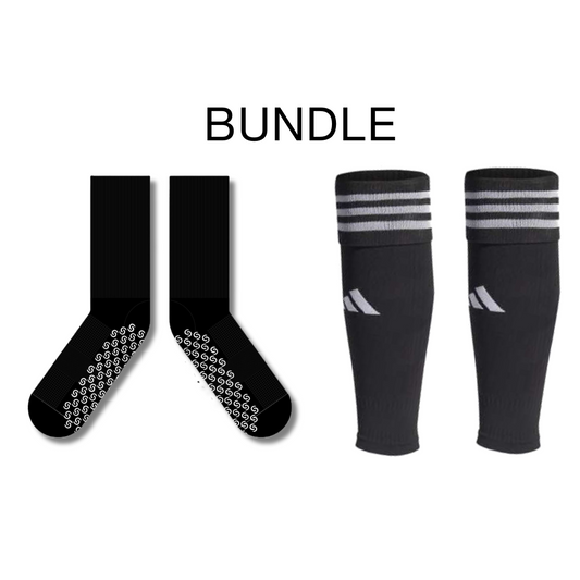 Preorder Soccer Sleeve & Grip Sock Bundle - Golden Feet