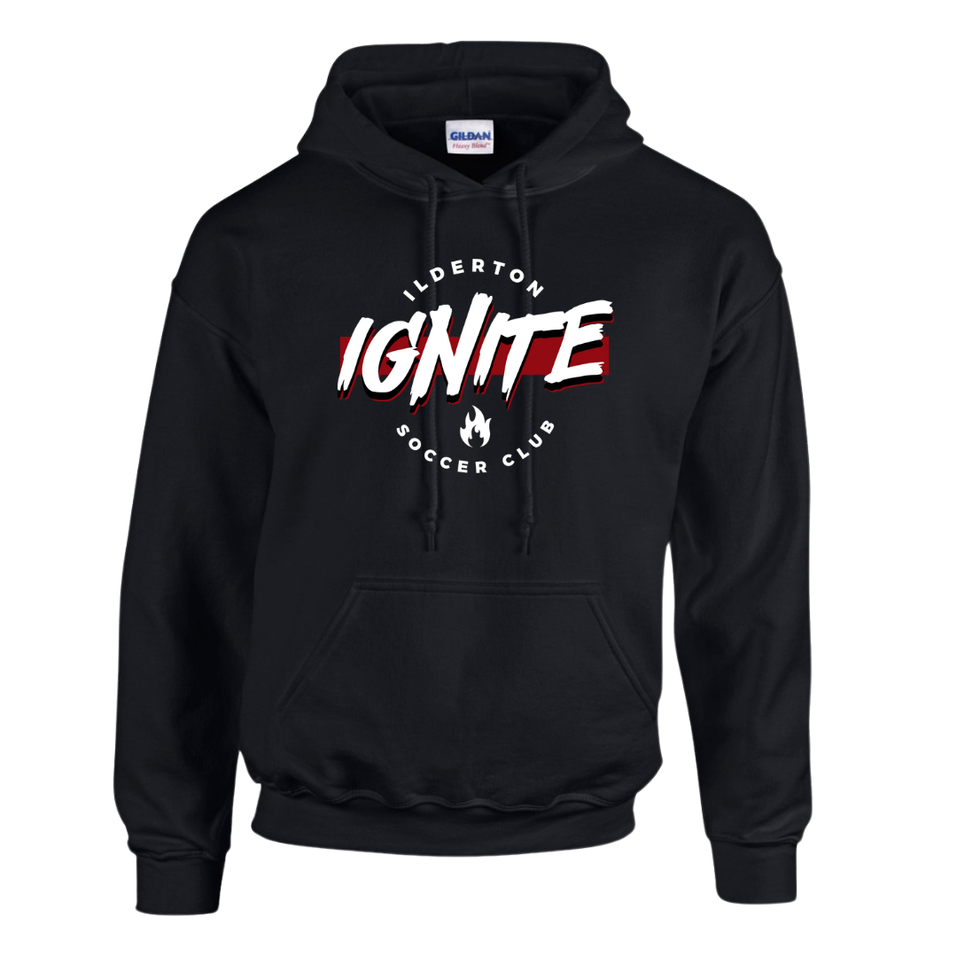 Cotton Fleece Hoodie - Text Design - Youth