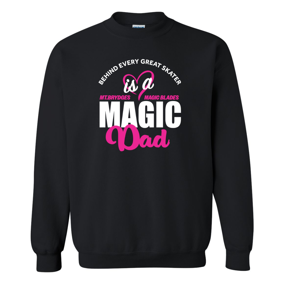 Cotton Fleece Crewneck - Magic Mom/Dad