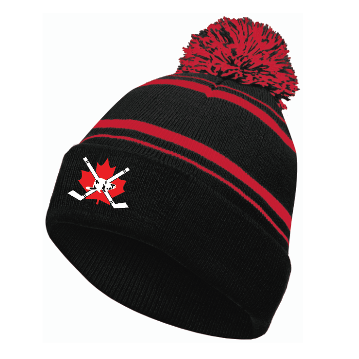 Striped Pom Toque