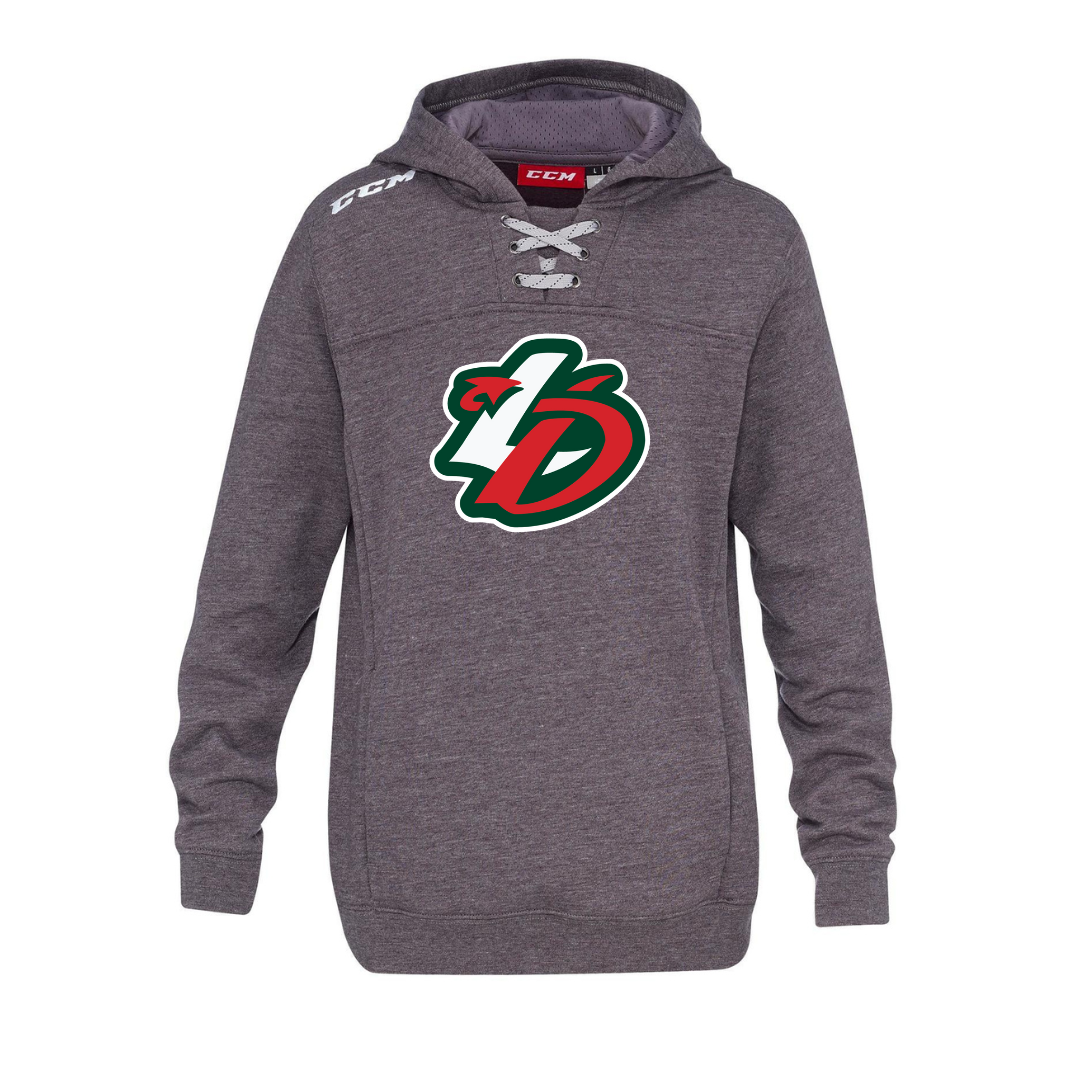 Skate Lace Hoodie Grey - Adult