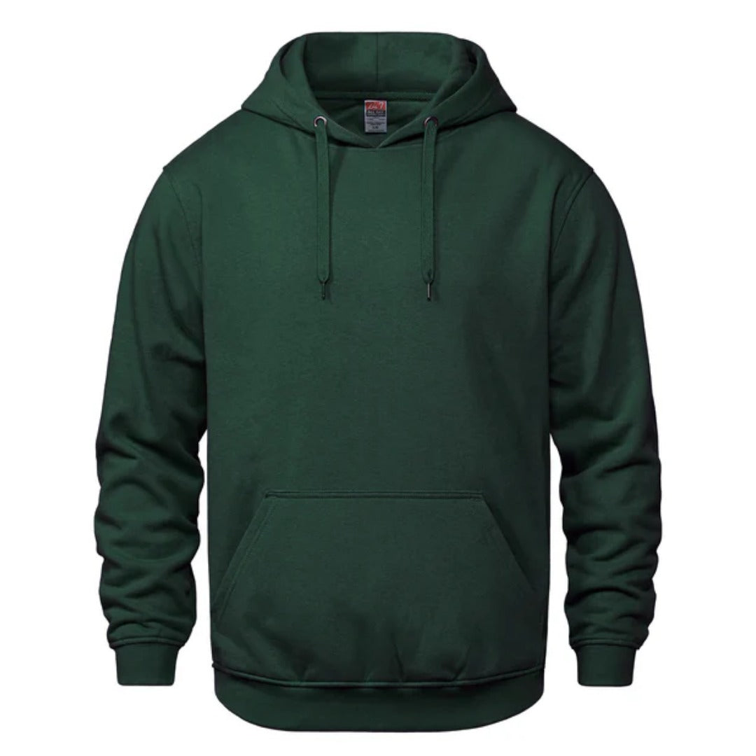 Cotton Fleece Hoodie — Forest Green