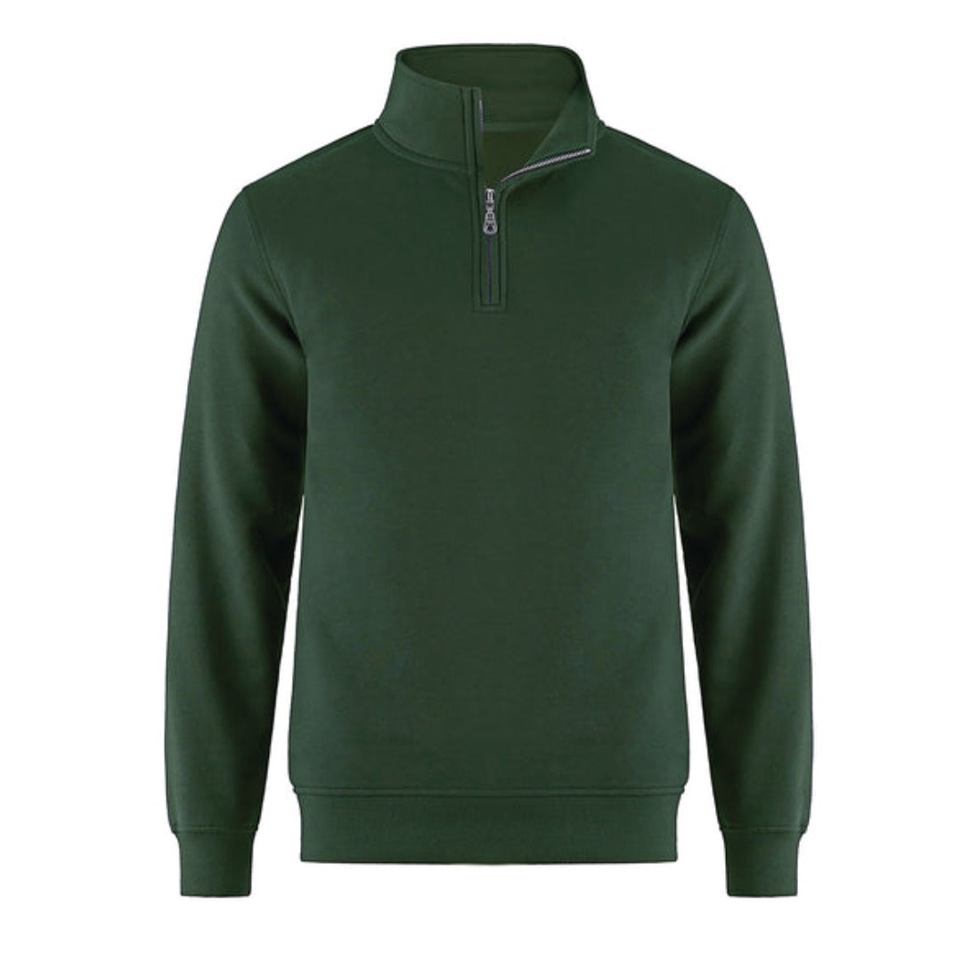 Cotton Fleece 1/4 Zip - Youth — Forest Green