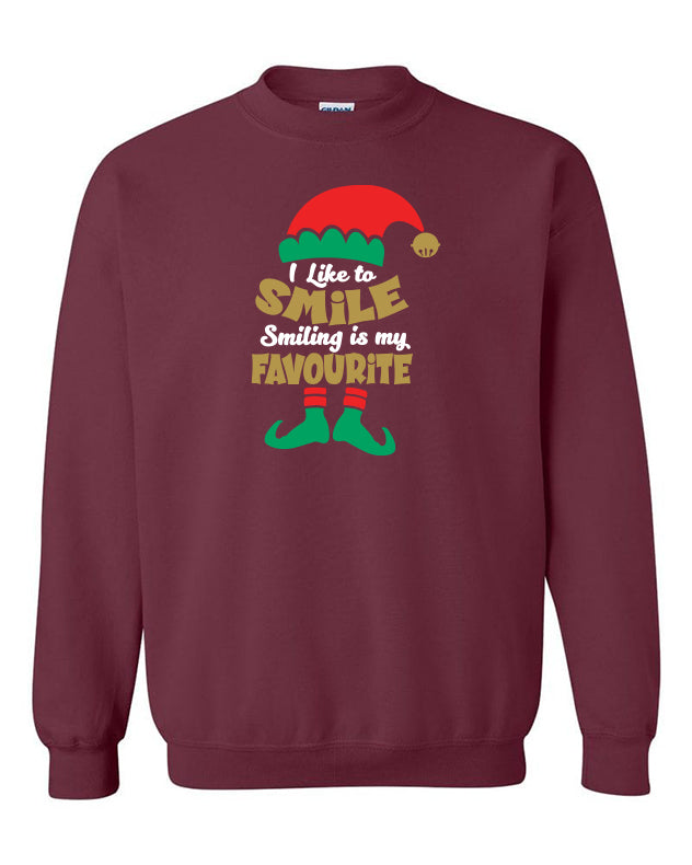 Smiling's My Favourite Crewneck Sweater