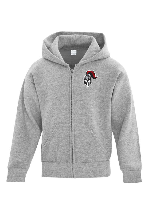 Cotton Fleece Full Zip Hoodie - Youth