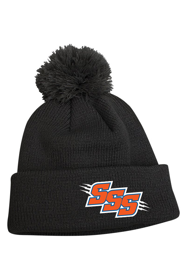 Cuffed Pom Pom Winter Toque