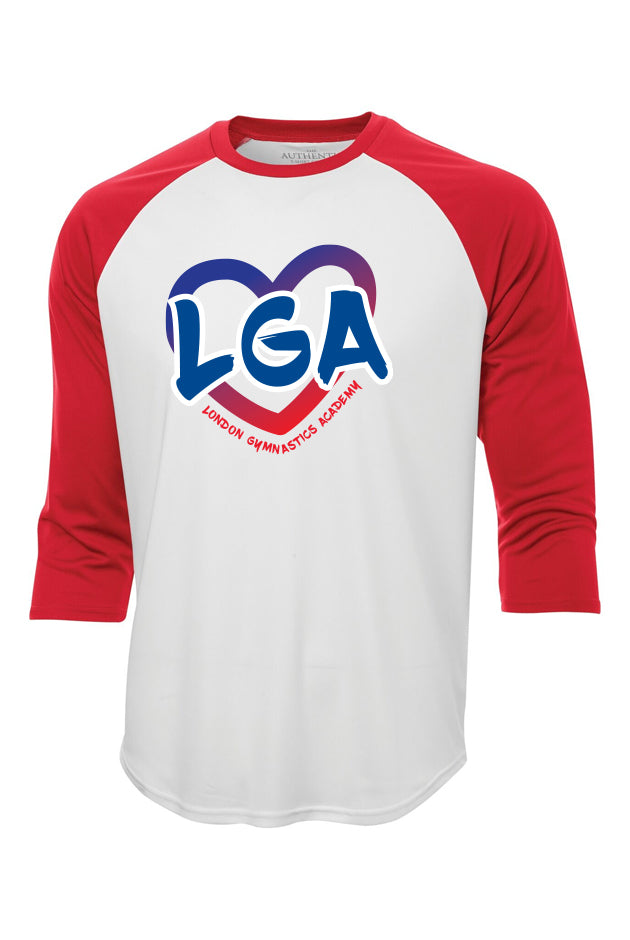 3/4 Sleeve Shirt - Heart Logo - Youth