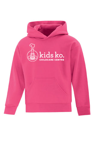 Cotton Fleece Hoodie - Full Front - Youth
