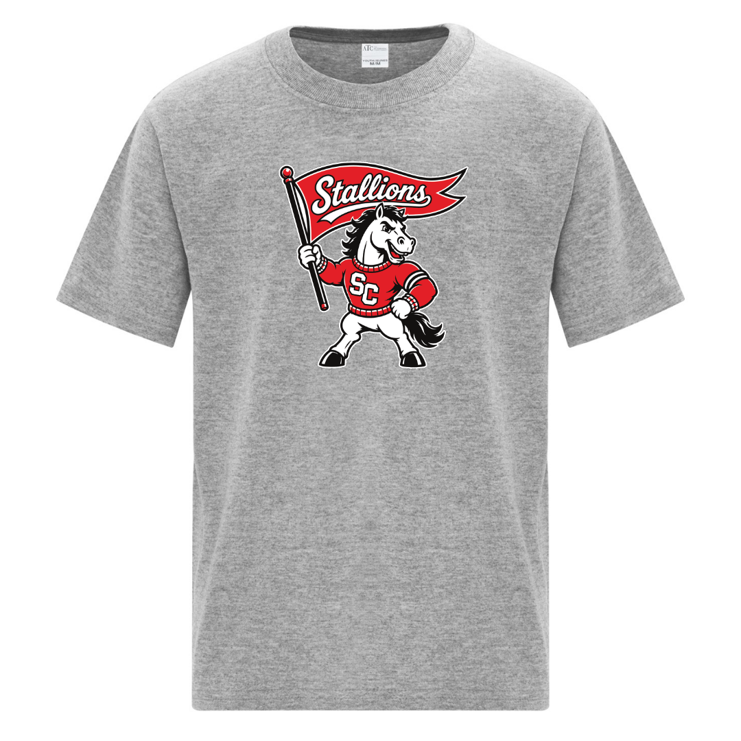 Cotton T-Shirt - Mascot Logo - Youth