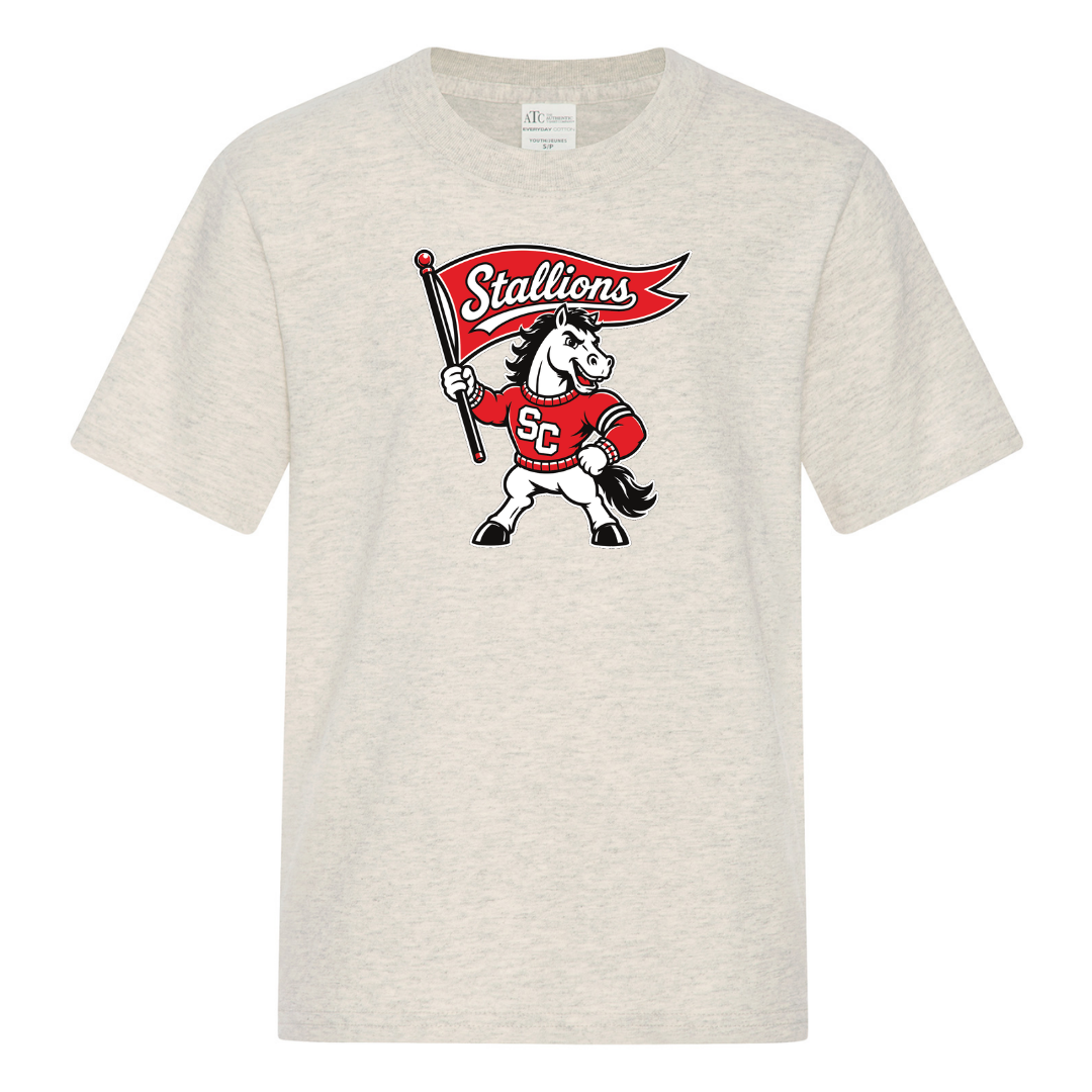 Cotton T-Shirt - Mascot Logo - Youth