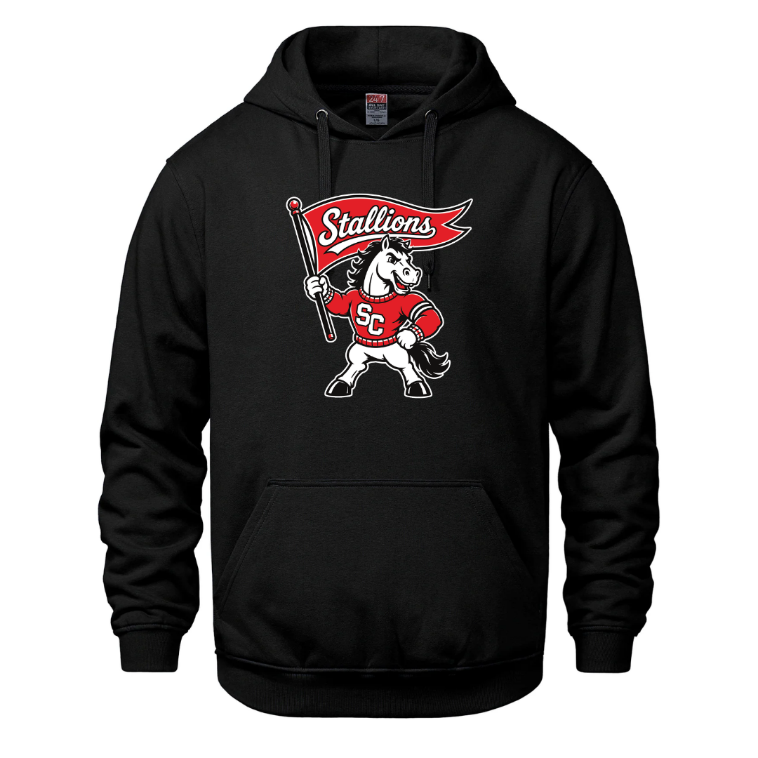 Cotton Fleece Hoodie - Mascot Logo