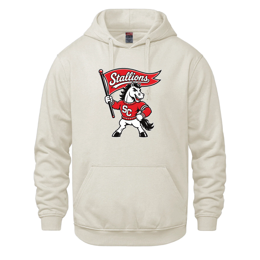 Cotton Fleece Hoodie - Mascot Logo