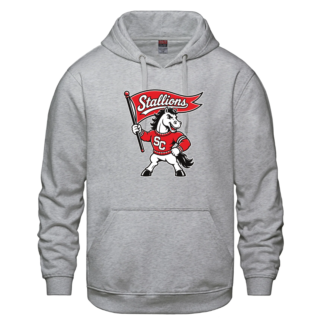 Cotton Fleece Hoodie - Mascot Logo