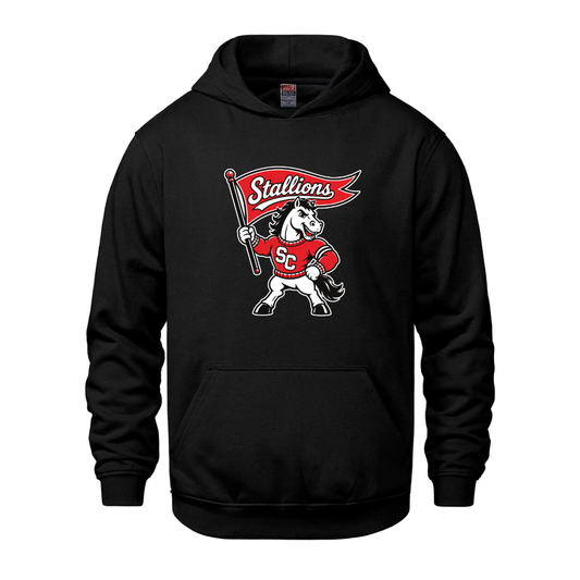 Cotton Fleece Hoodie - Mascot Logo - Youth